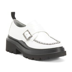 GH BASS Leather Platform Derby Shoes